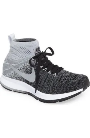 AIR ZOOM PEGASUS ALL OUT FLYKNIT RUNNING SHOE (BIG KID)