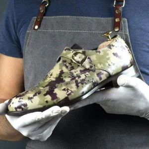 Ambush Camo Patina Single Monk Goodyear Welt Shoes Limited Edition
