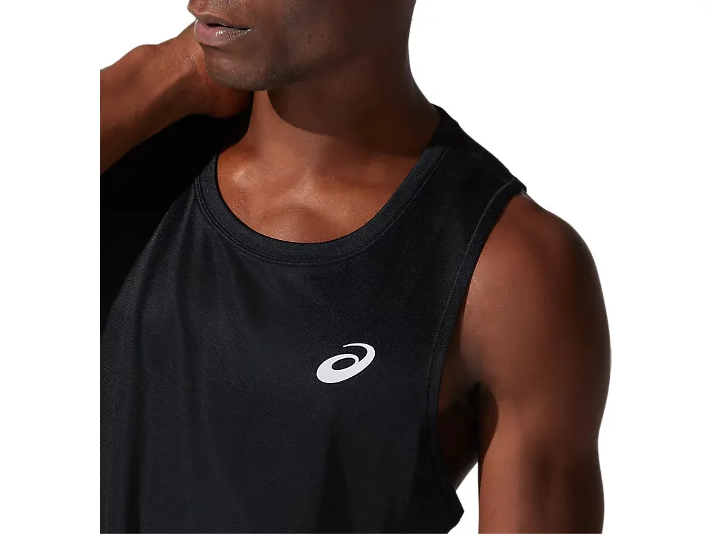 ASICS SILVER SS TOP - MEN - BLACK