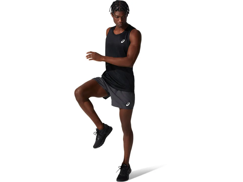 ASICS SILVER SS TOP - MEN - BLACK
