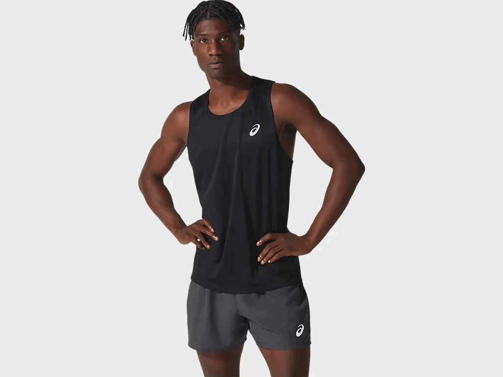 ASICS SILVER SS TOP - MEN - BLACK