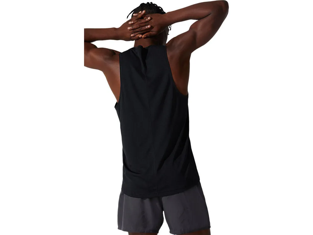 ASICS SILVER SS TOP - MEN - BLACK