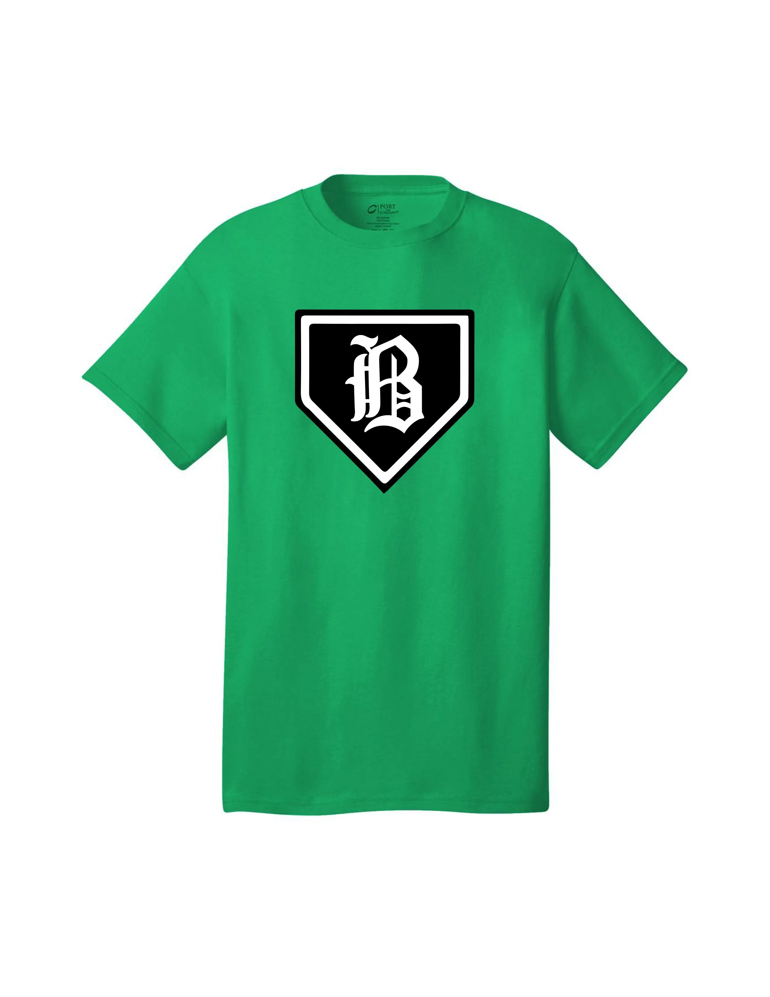 Badin Baseball - Home Plate Tee (Kelly Green)