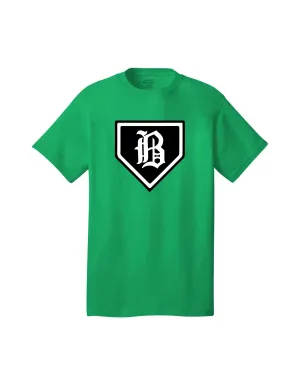 Badin Baseball - Home Plate Tee (Kelly Green)