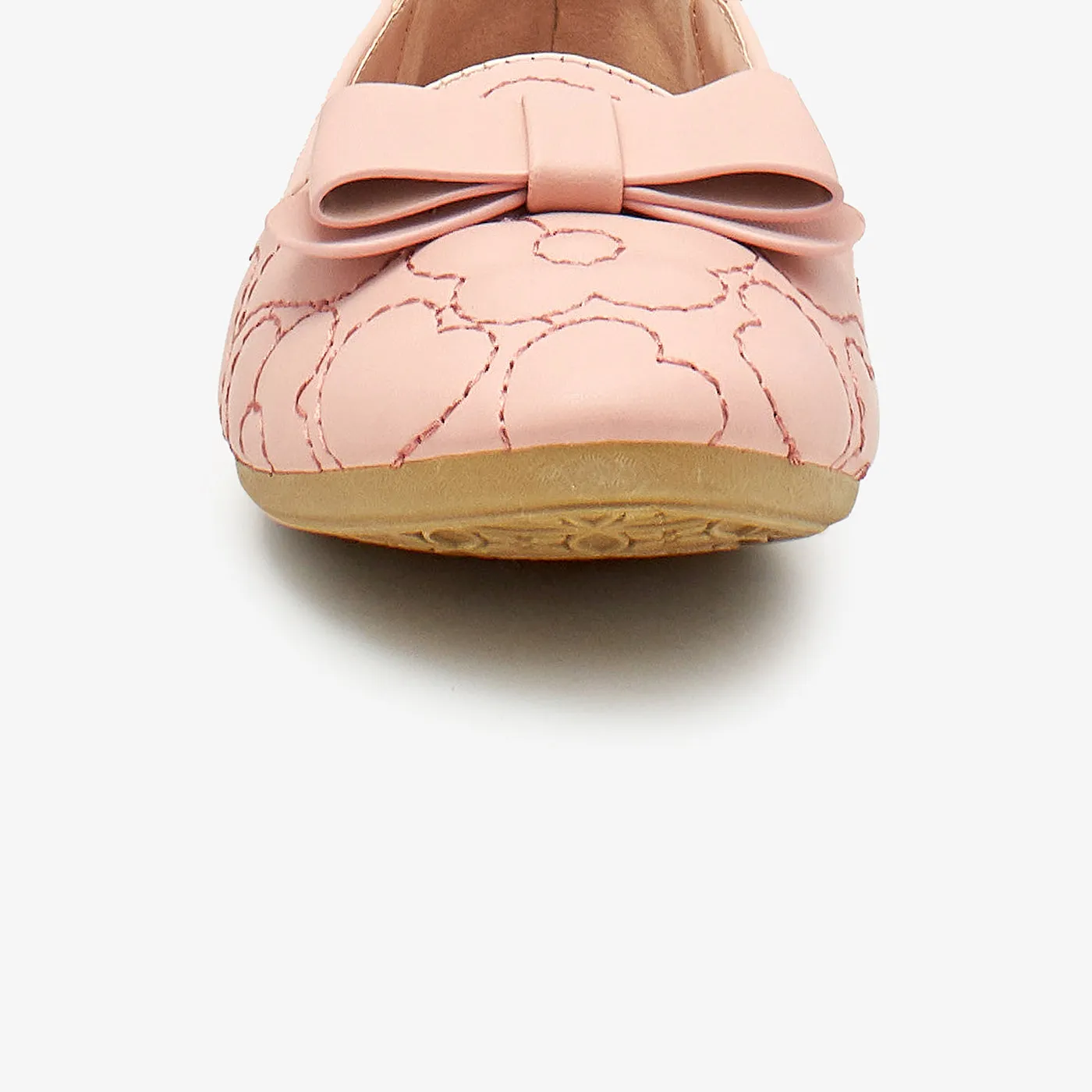 Bowed Girls Pumps