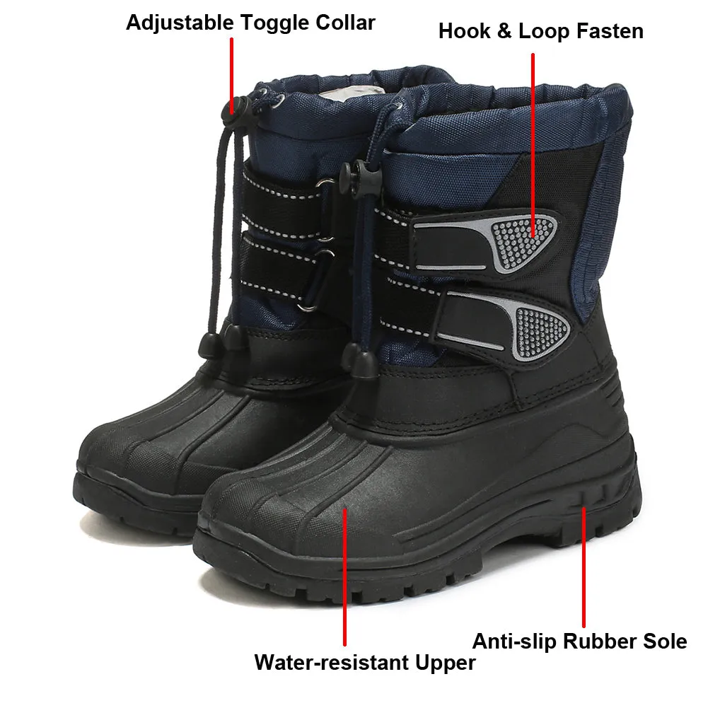 Boys Girls Waterproof Snow Boots Kids Outdoor Frosty Winter Sports Boots