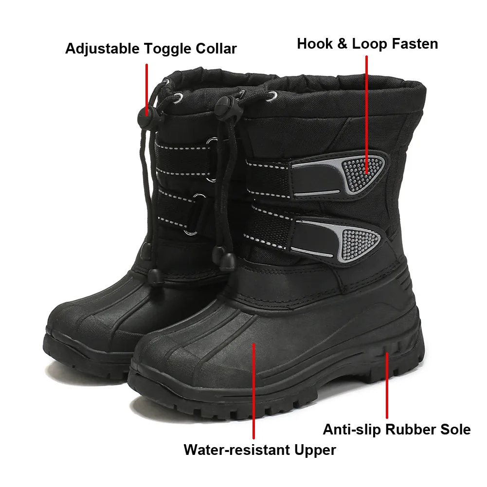 Boys Girls Waterproof Snow Boots Kids Outdoor Frosty Winter Sports Boots