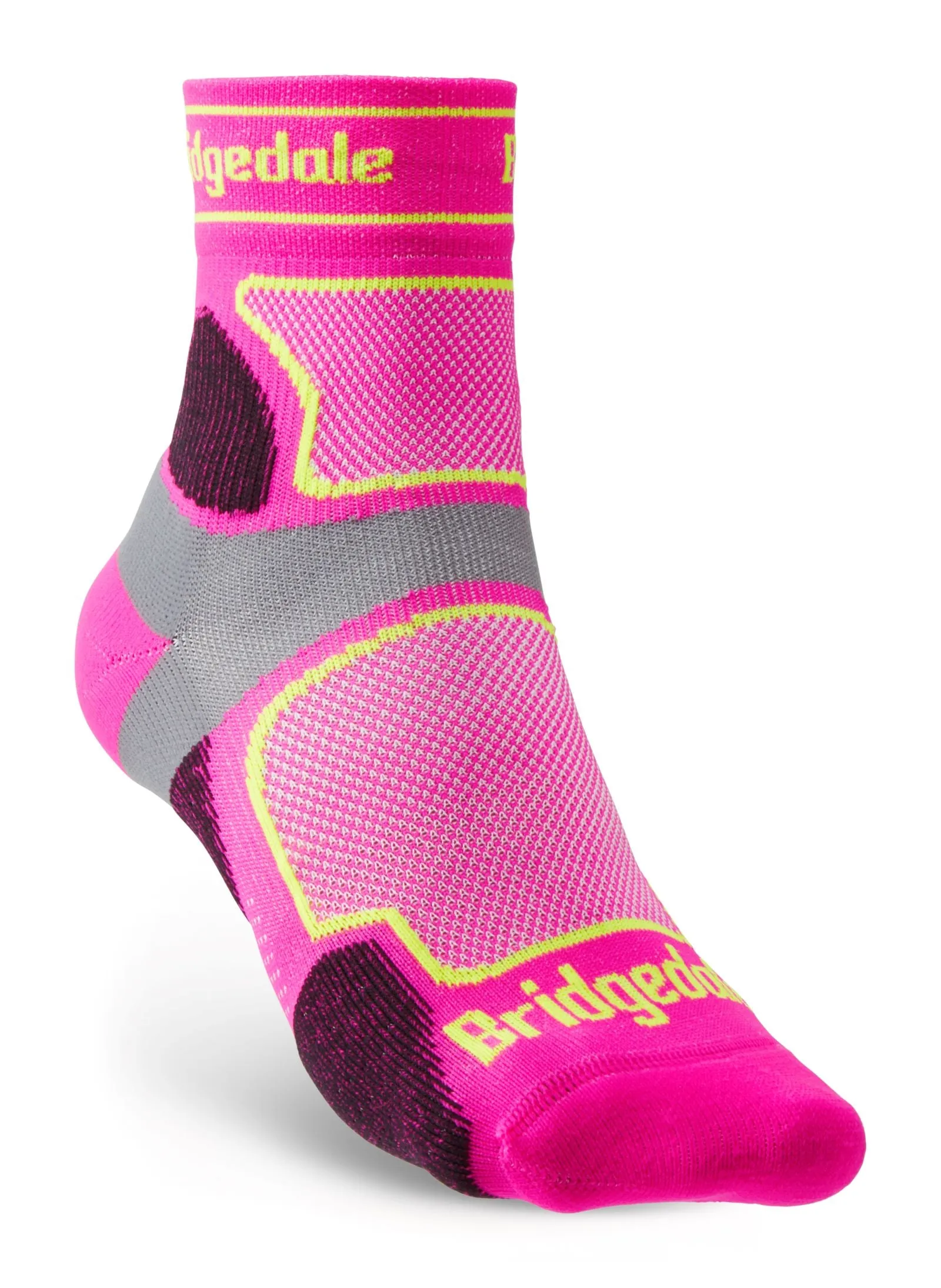 Bridgedale Womens Trail Run Ultralight T2 Coolmax Sport 3/4 Crew Socks
