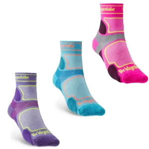 Bridgedale Womens Trail Run Ultralight T2 Coolmax Sport 3/4 Crew Socks