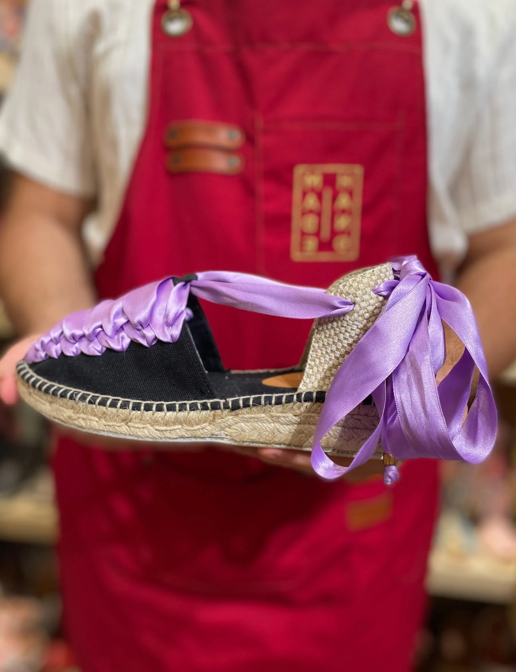 Custom-made Espadrilles Purple Madmoiselle