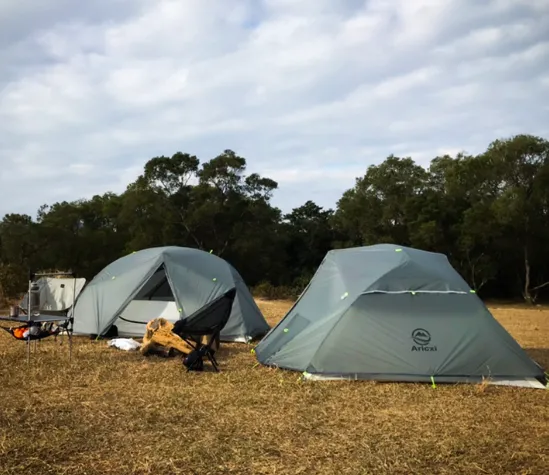 Double Layer Anti-storm Four Seasons Aluminum Pole Tent