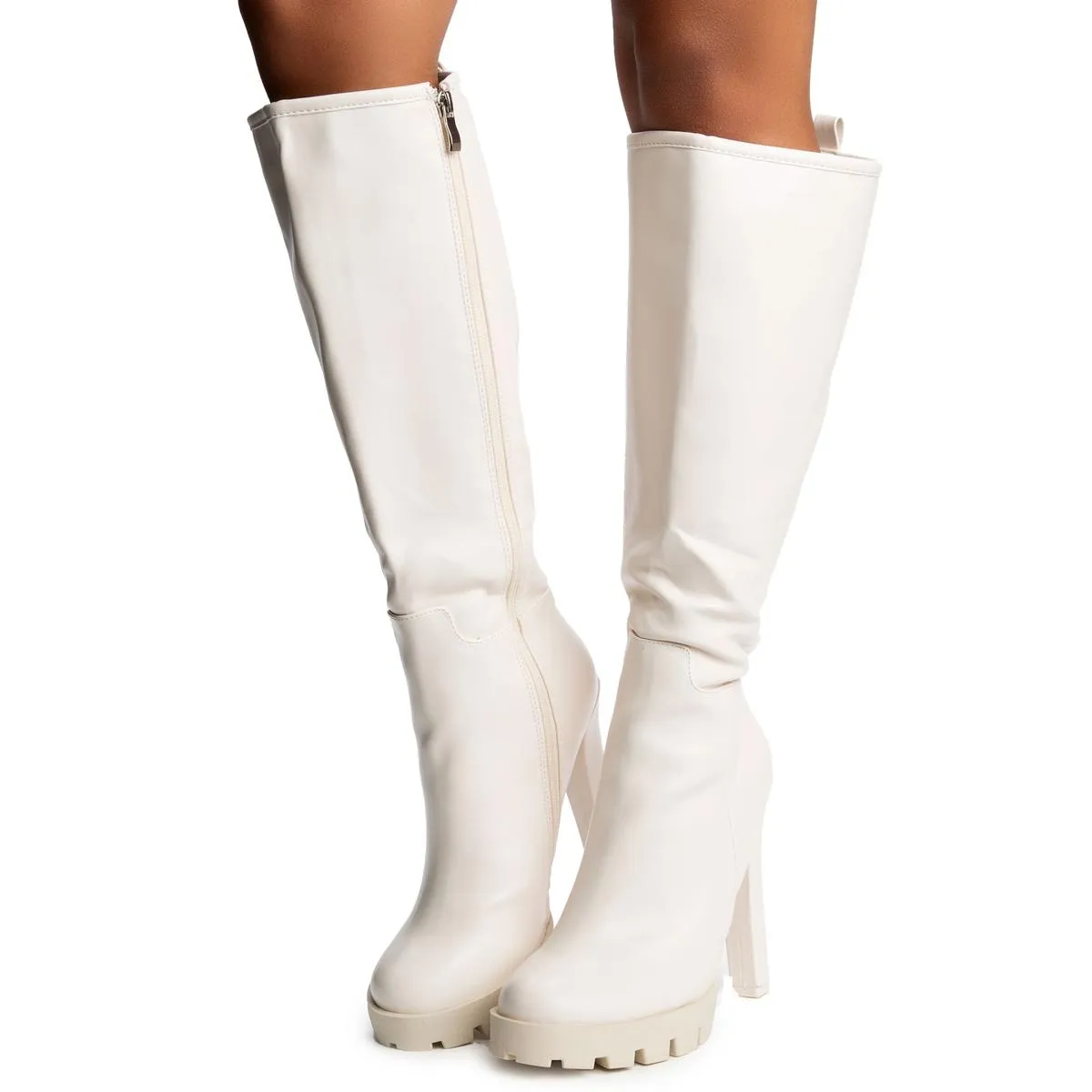 Faithful Chunky Platform Heel Boots