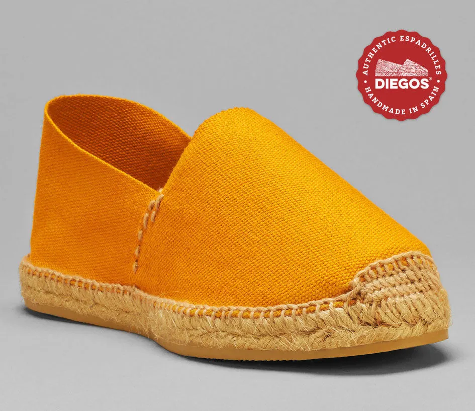 Golden amber espadrilles