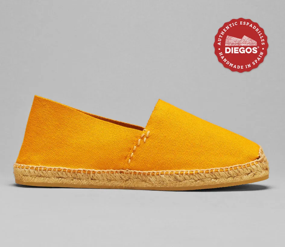 Golden amber espadrilles