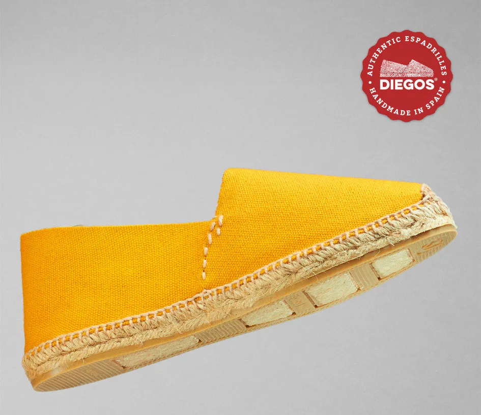 Golden amber espadrilles