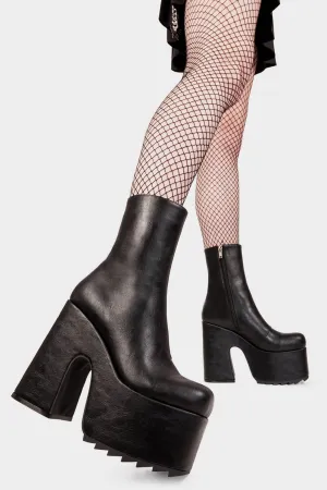 Highs And Lows Chunky Platform Ankle Boots