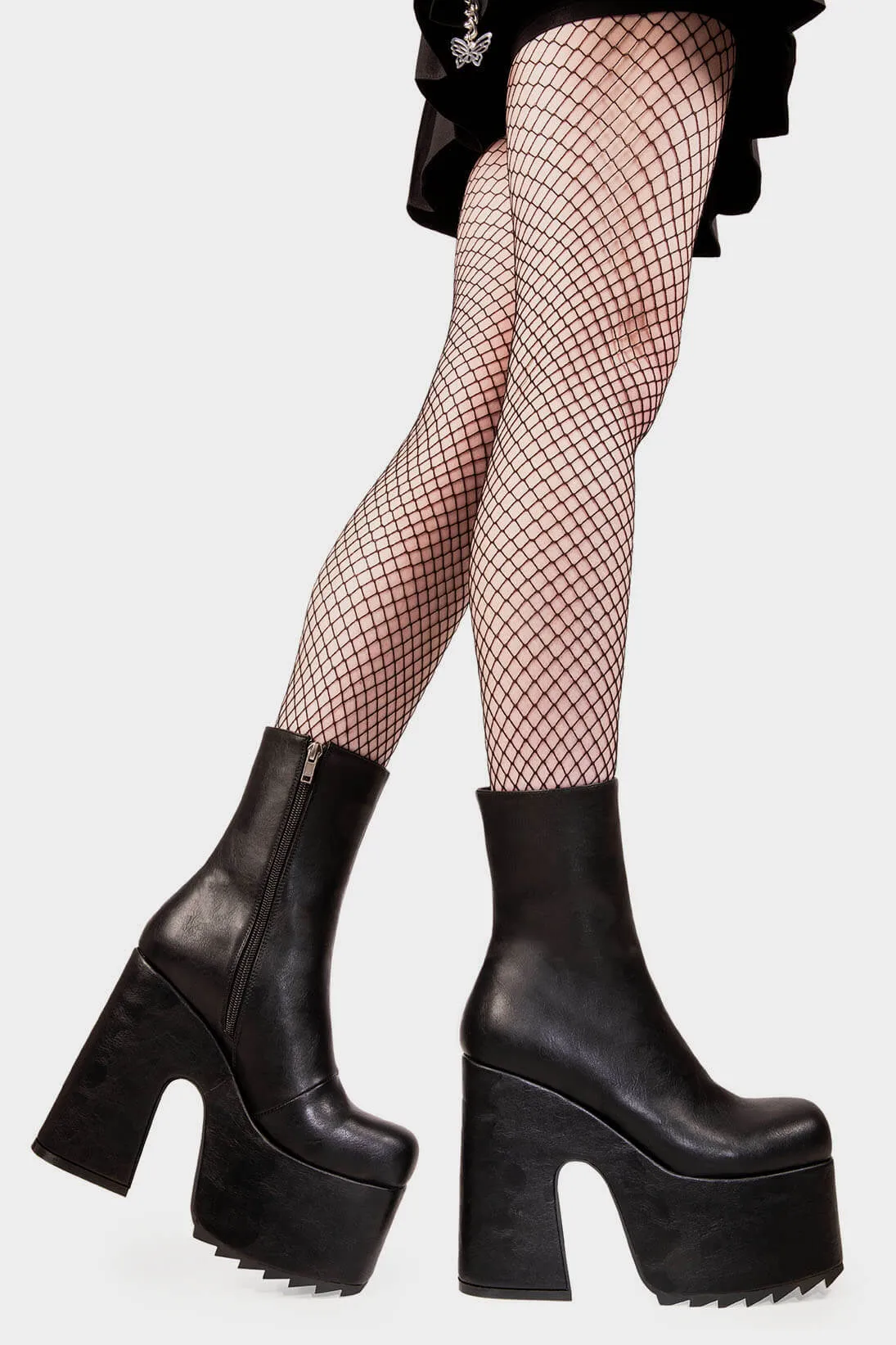 Highs And Lows Chunky Platform Ankle Boots