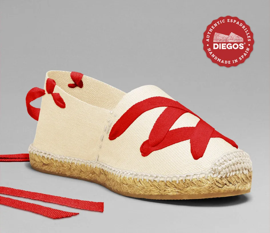 Ivory white classic espadrilles