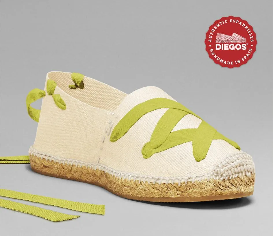 Ivory white classic espadrilles