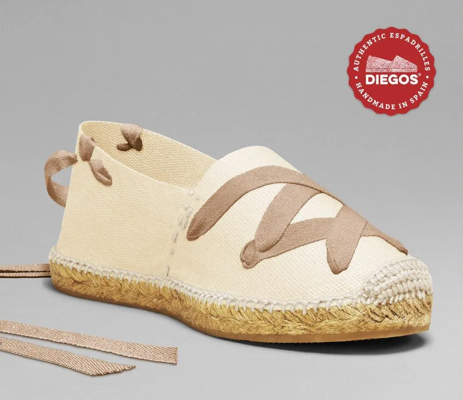 Ivory white classic espadrilles
