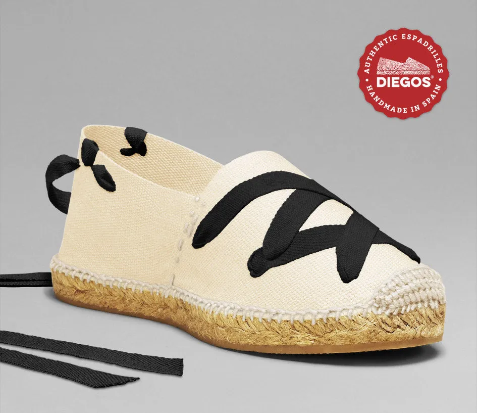 Ivory white classic espadrilles