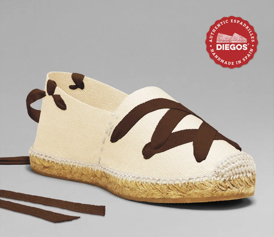 Ivory white classic espadrilles