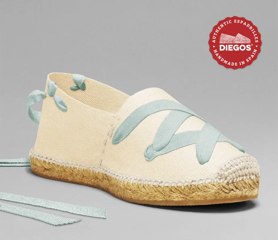 Ivory white classic espadrilles