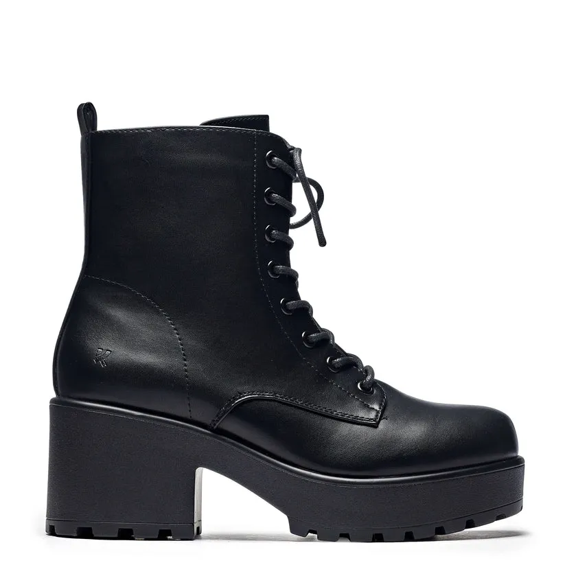 Kaos 3126 Chunky Heel Lace Up Ankle Boots