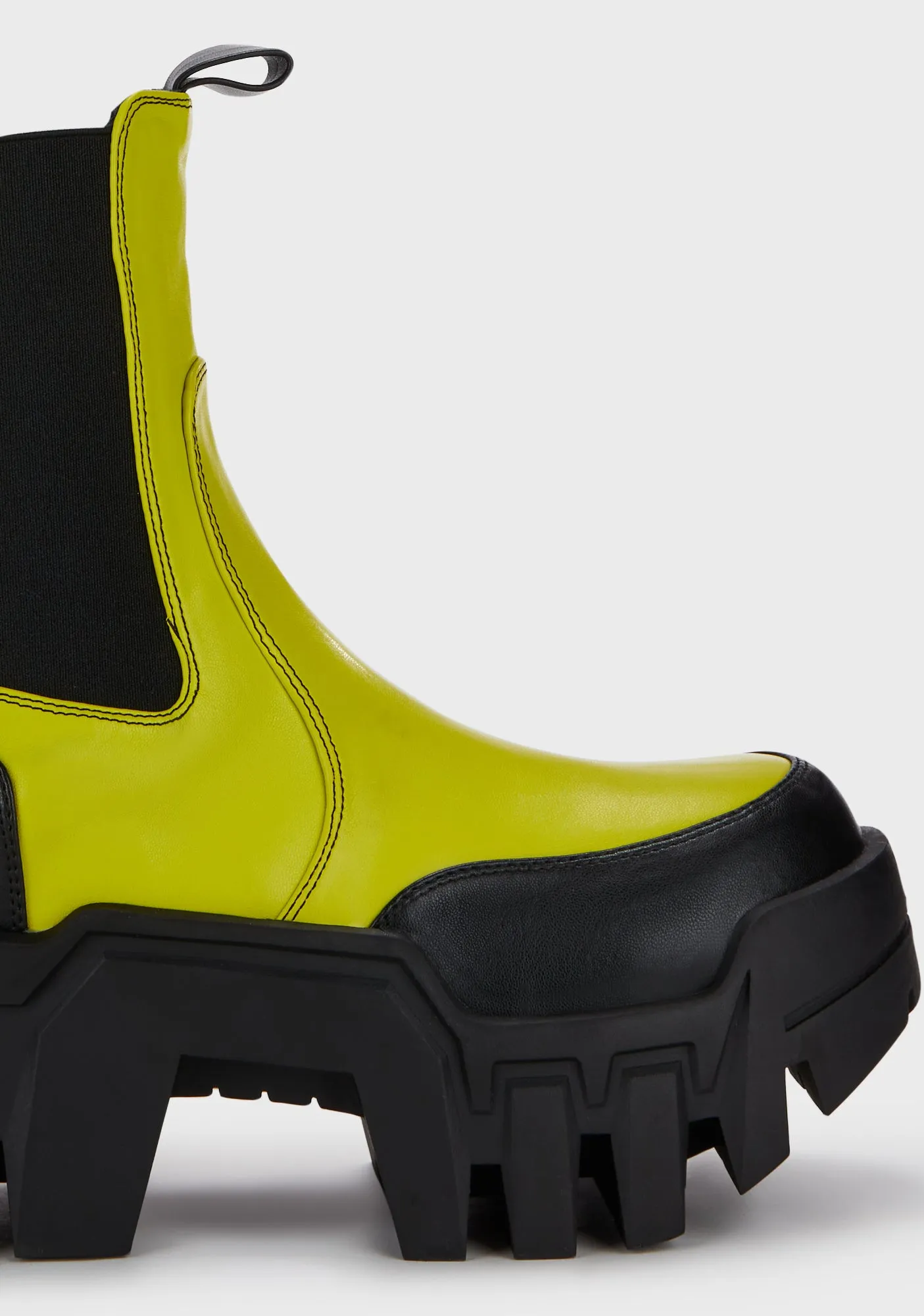 Kelianna Chunky Boots - Lime
