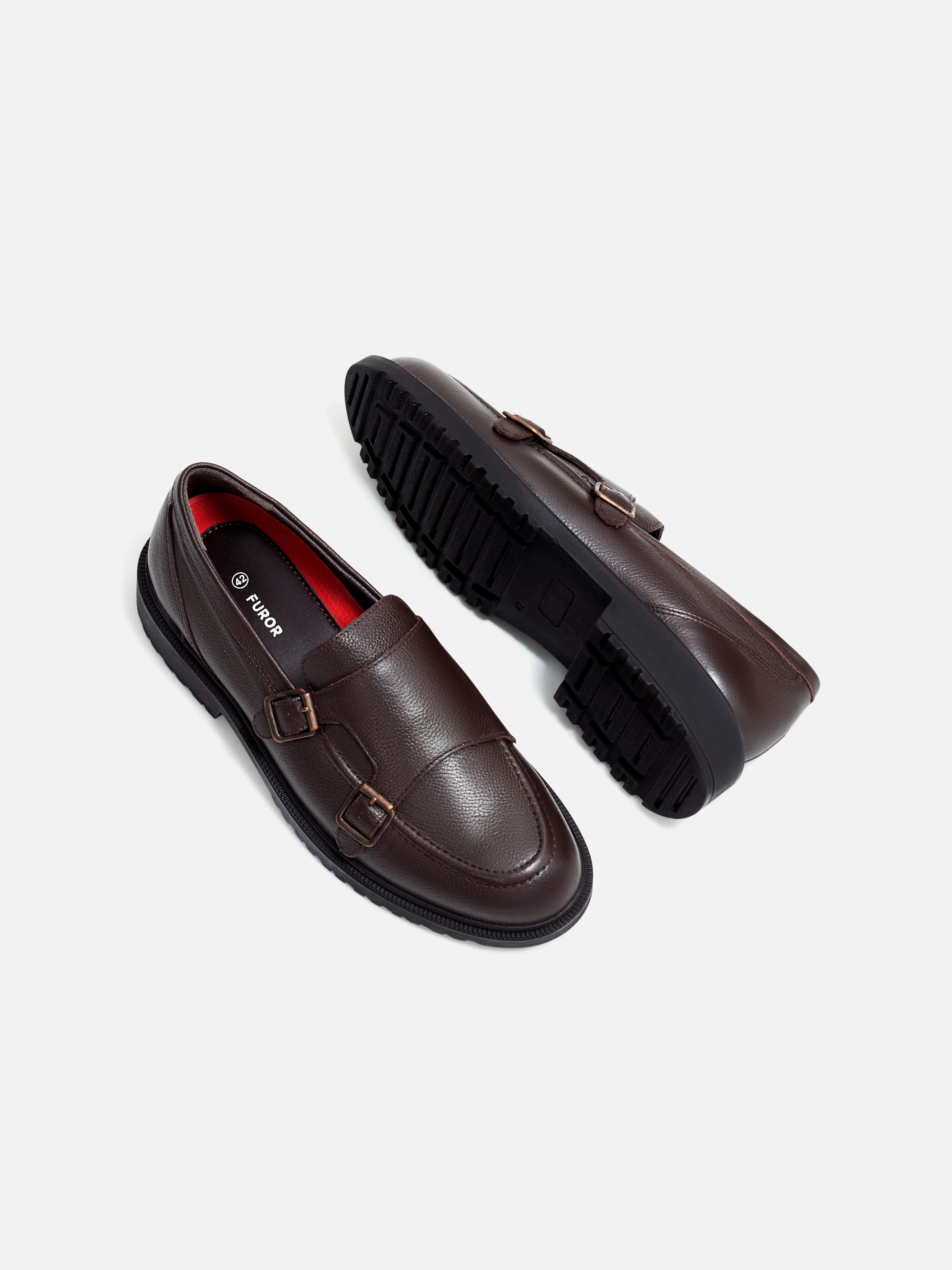 Leather Monk Shoes - FAMS24-097