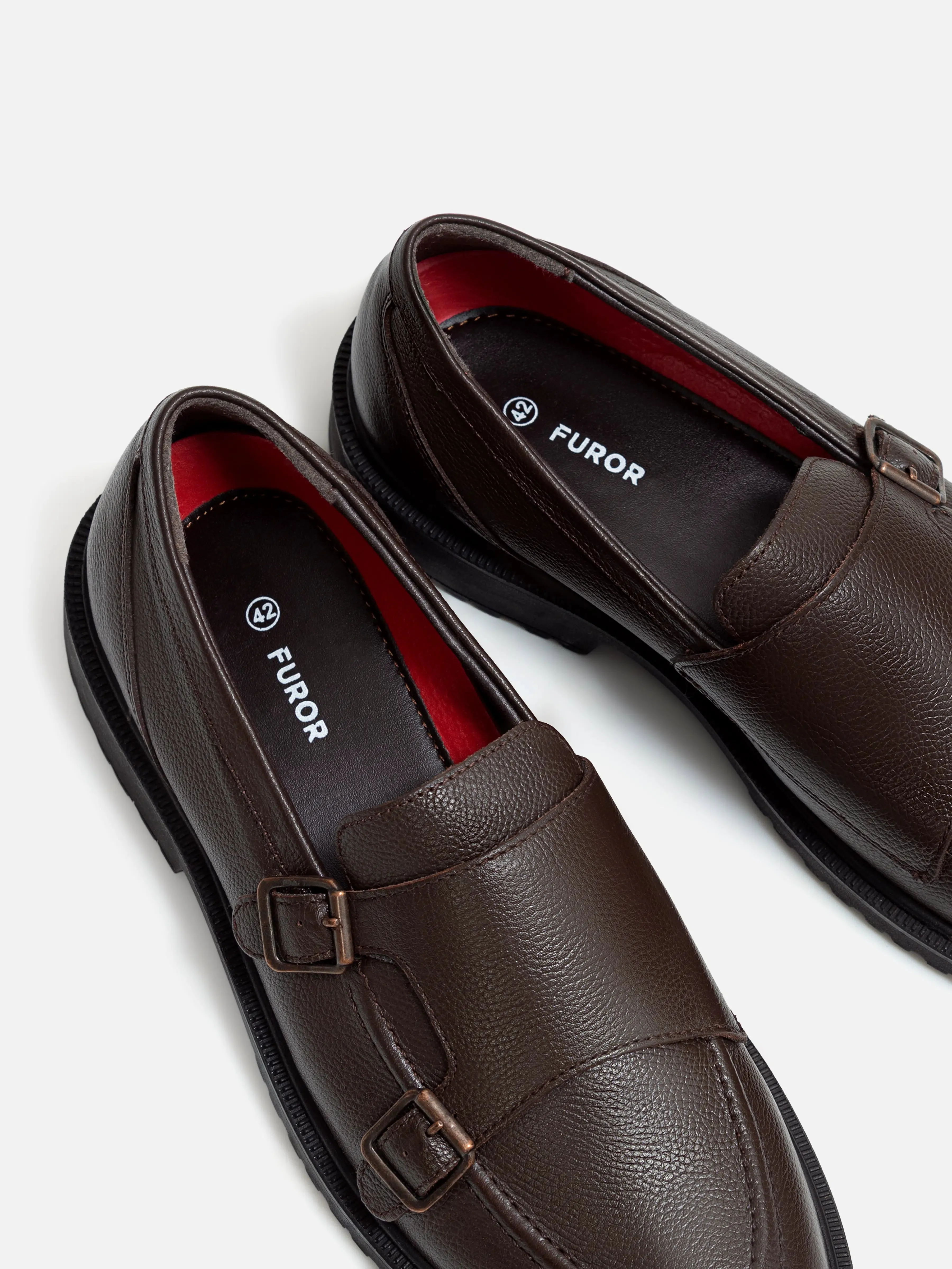 Leather Monk Shoes - FAMS24-097