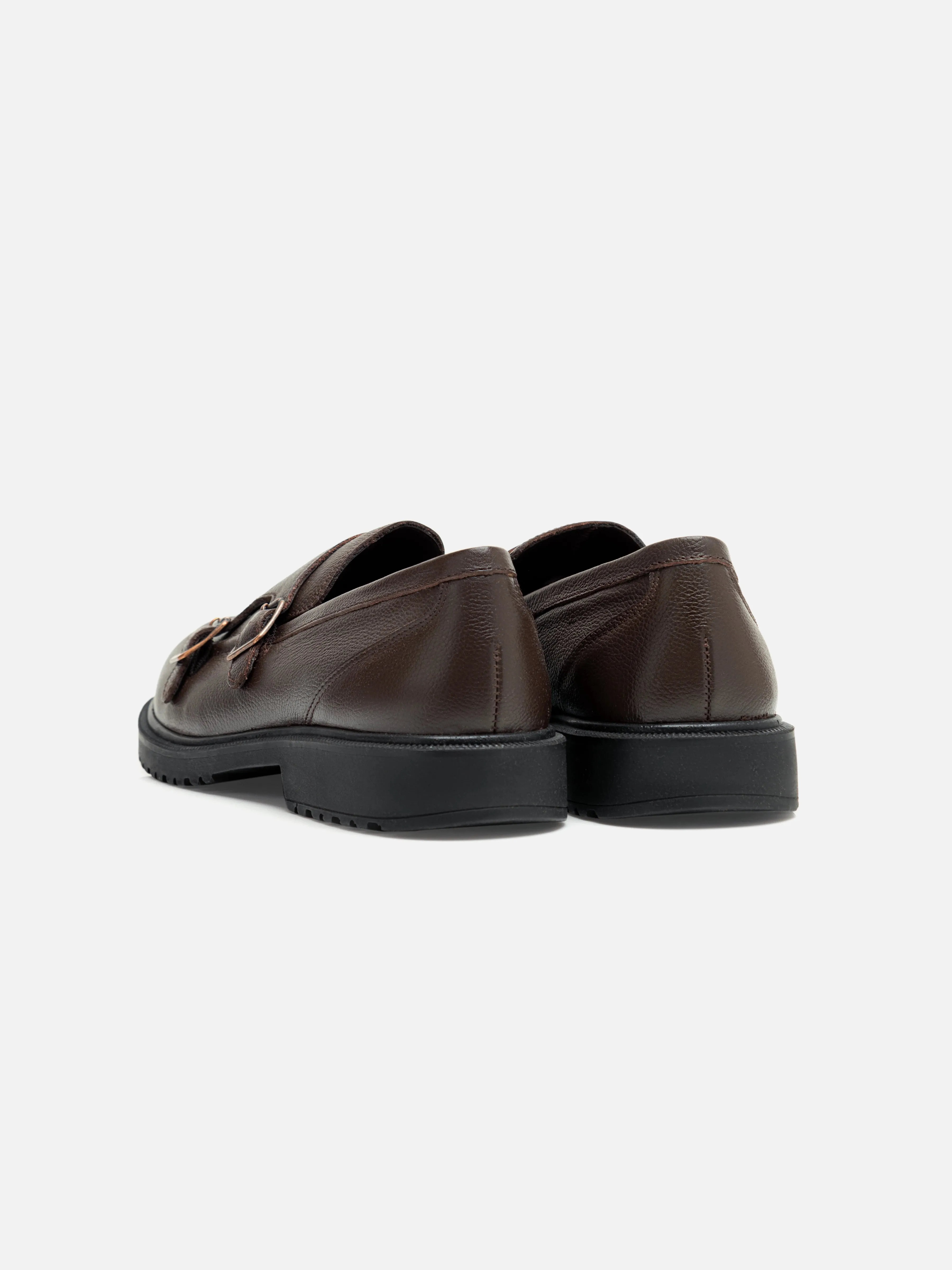 Leather Monk Shoes - FAMS24-097