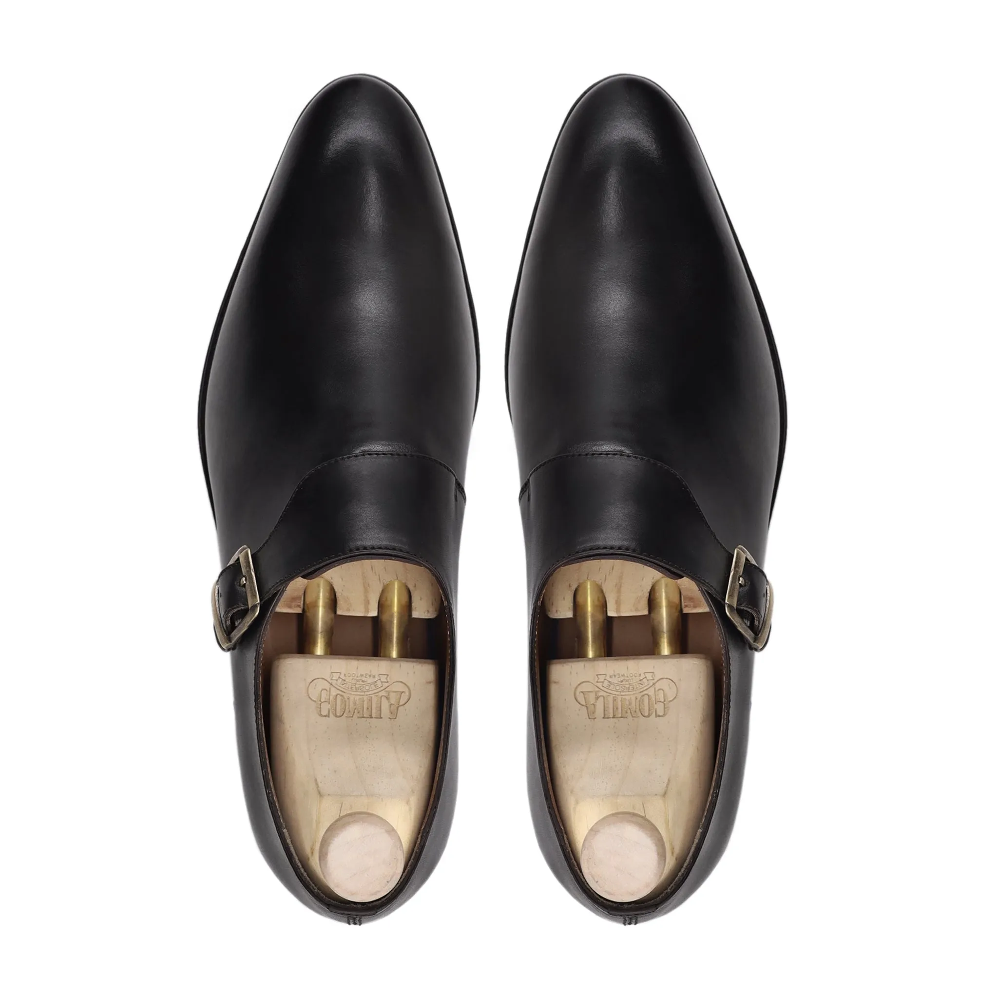 Minami - Men's Black Calf Leather Single Monkstrap