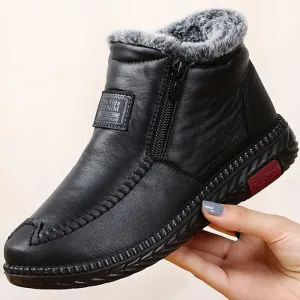 NEW Orthopedic Women Boots arch Support Warm Waterproof Ankle Boots, Black, Sz 8.5