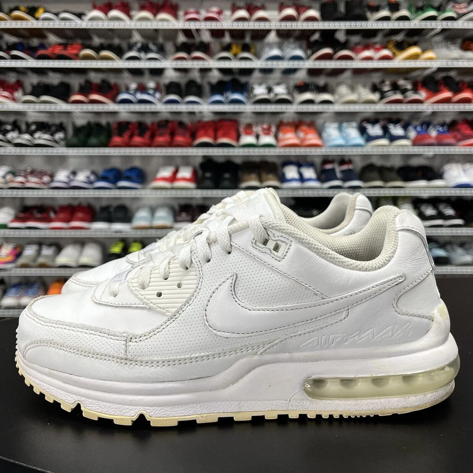 Nike Air Max Wright Running Shoes Triple White 317551-111 Men's Size 9