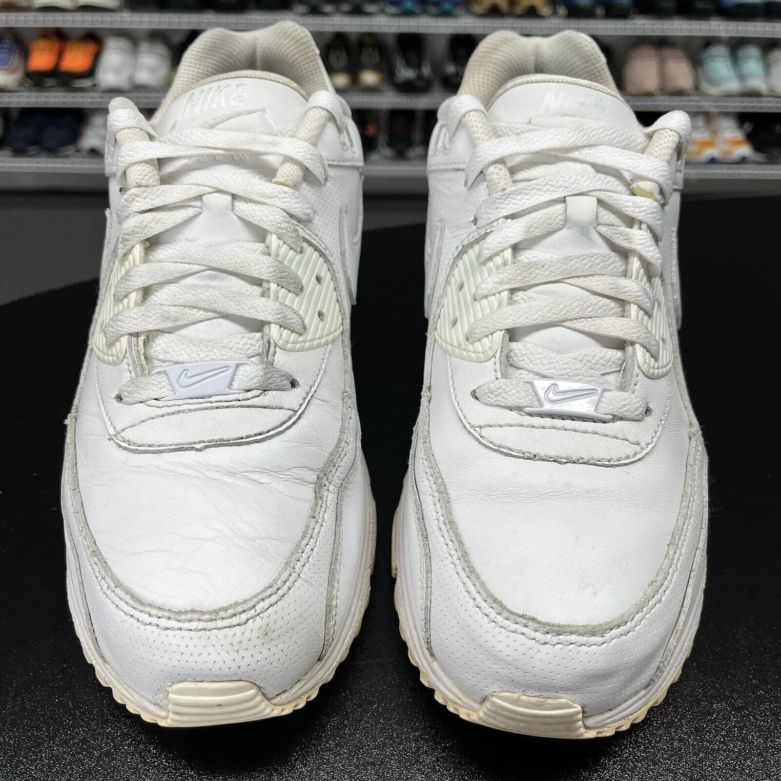 Nike Air Max Wright Running Shoes Triple White 317551-111 Men's Size 9