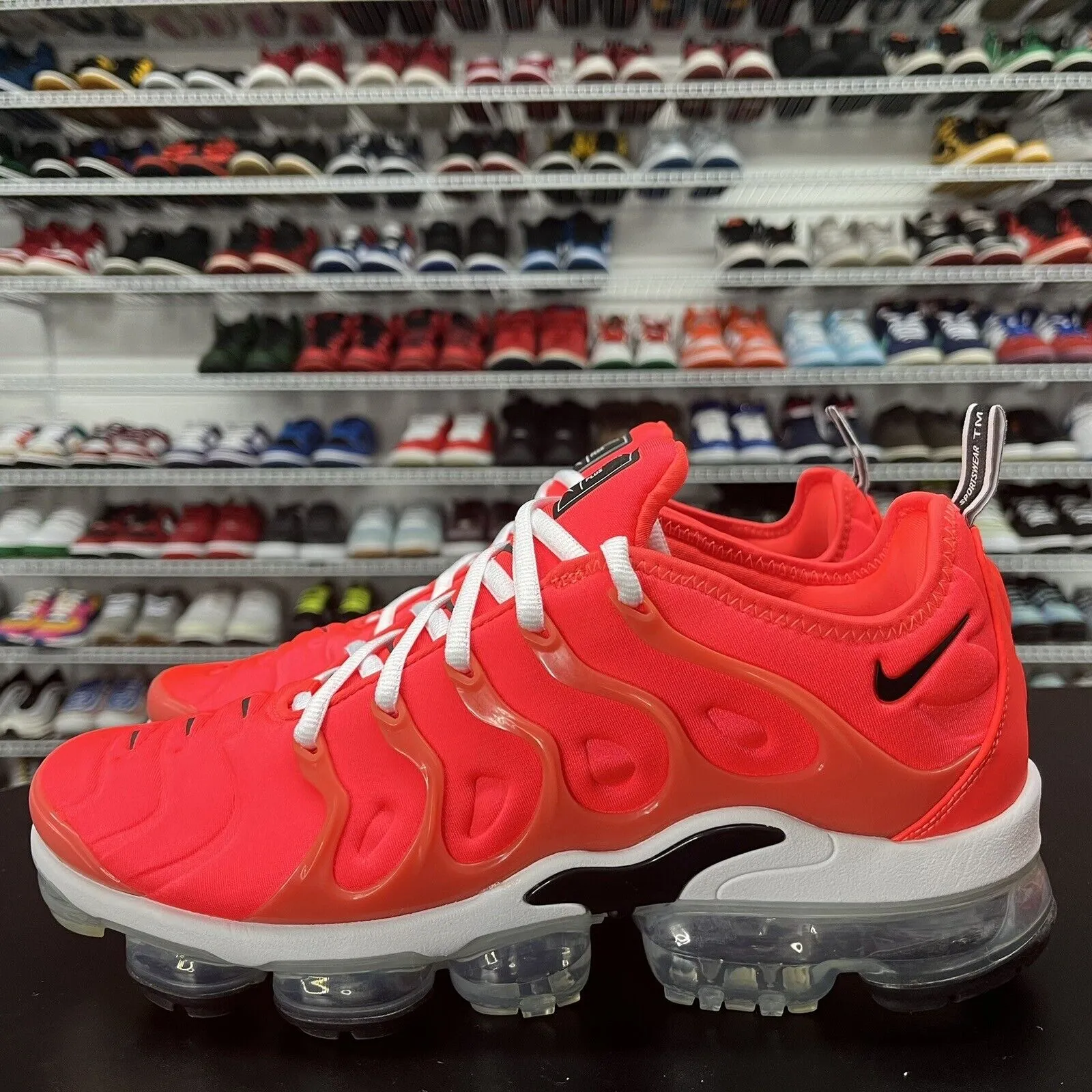 Nike Air Vapormax Plus Shoes Bright Crimson 924453-602 Men's Size 10 With Box