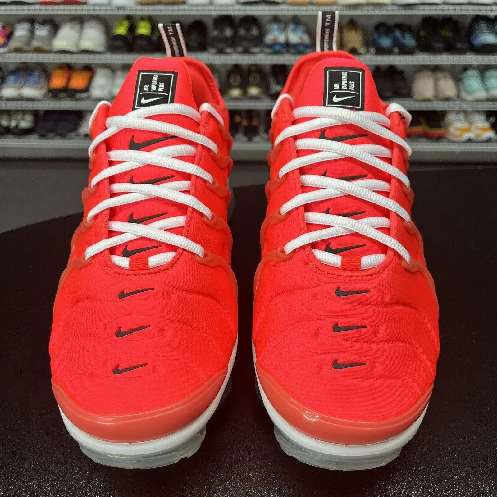 Nike Air Vapormax Plus Shoes Bright Crimson 924453-602 Men's Size 10 With Box