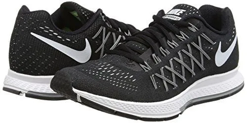 Nike Womens Air Zoom Pegasus 32 Black/White/Pure Platinum Running Shoe 7 US