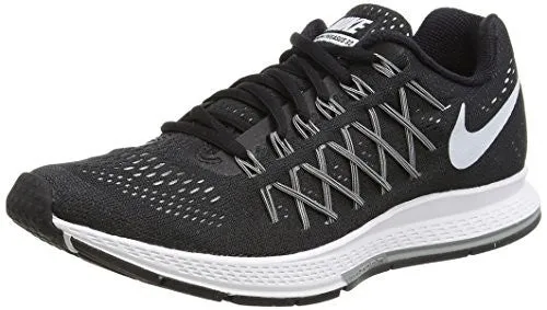 Nike Womens Air Zoom Pegasus 32 Black/White/Pure Platinum Running Shoe 7 US