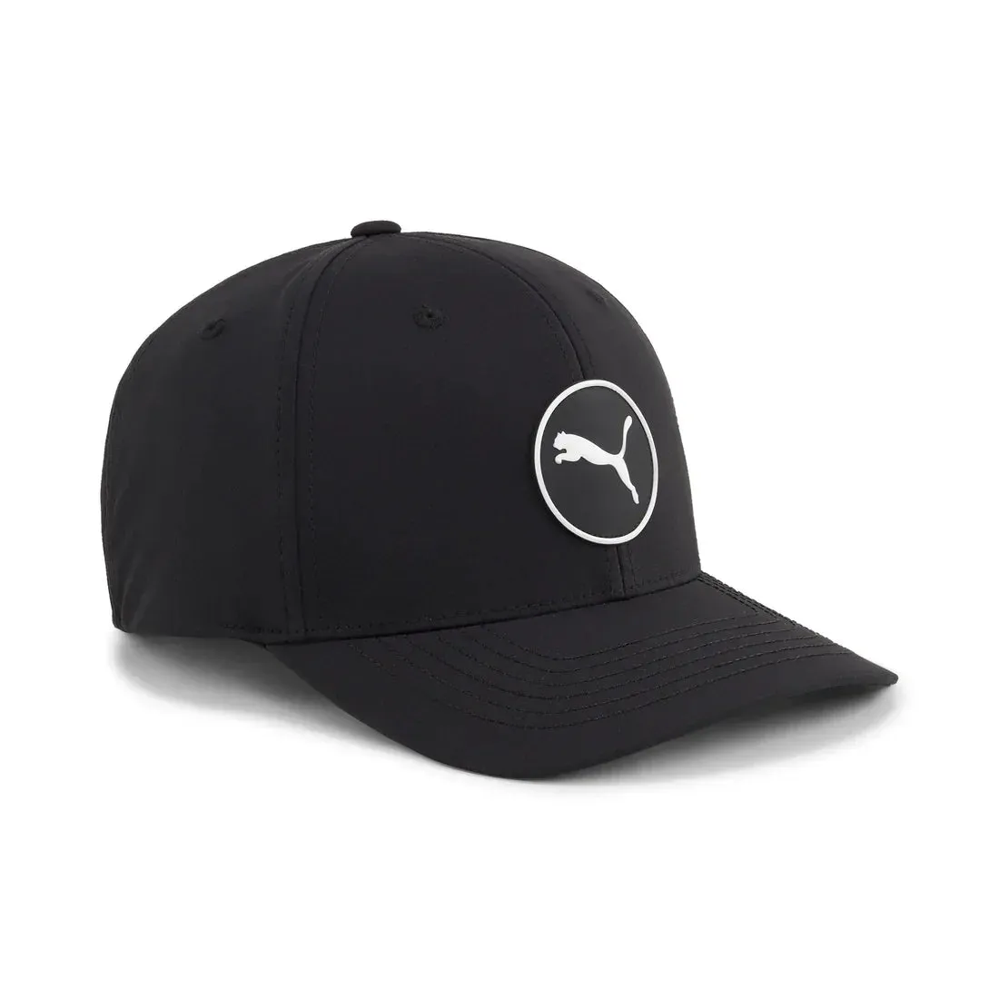 Puma Mens Black Circle Cat Tech Snapback Hat