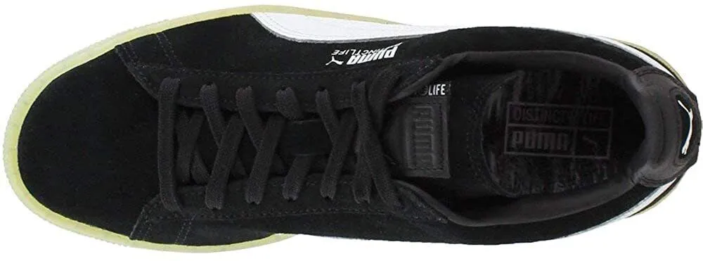 Puma Suede V2 Distinct Life 364826-01 Men's Black & White Sneakers Shoes C1478