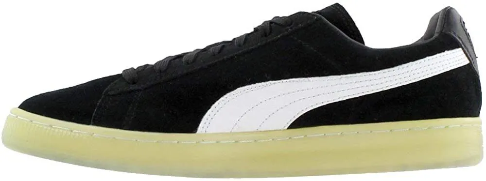 Puma Suede V2 Distinct Life 364826-01 Men's Black & White Sneakers Shoes C1478