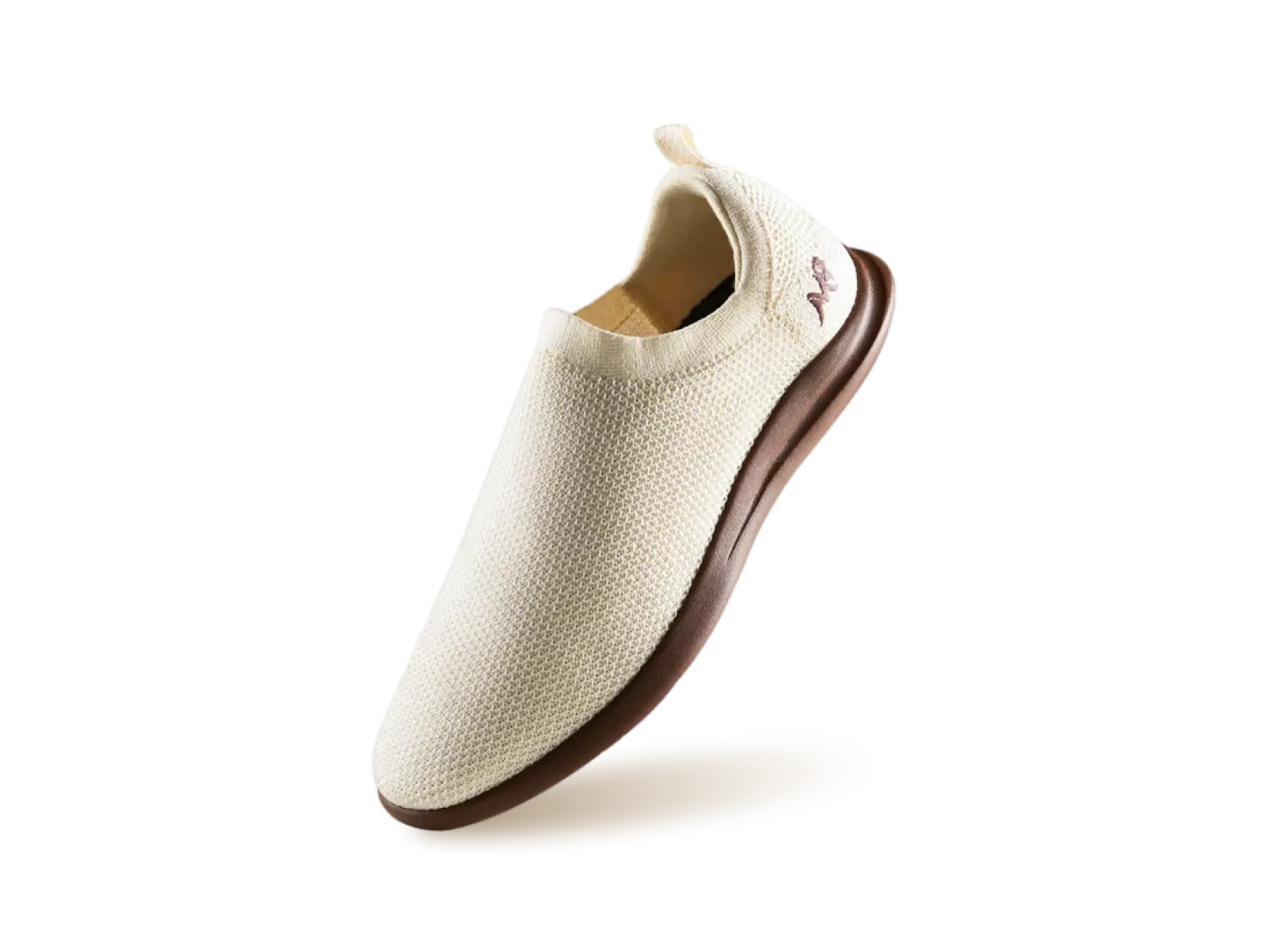 ReLive Knit Slip Ons : Tusk Ivory / Brown Sole