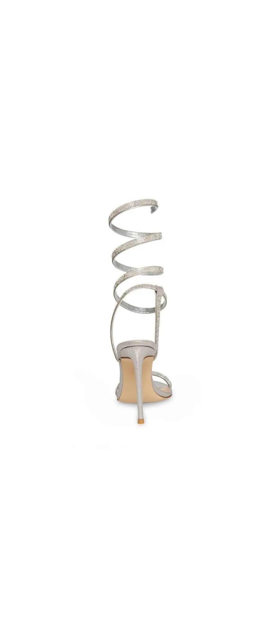 Steve Madden Bali Rhinestones Stiletto Heel Ankle Strap Open Toe Heeled Sandals