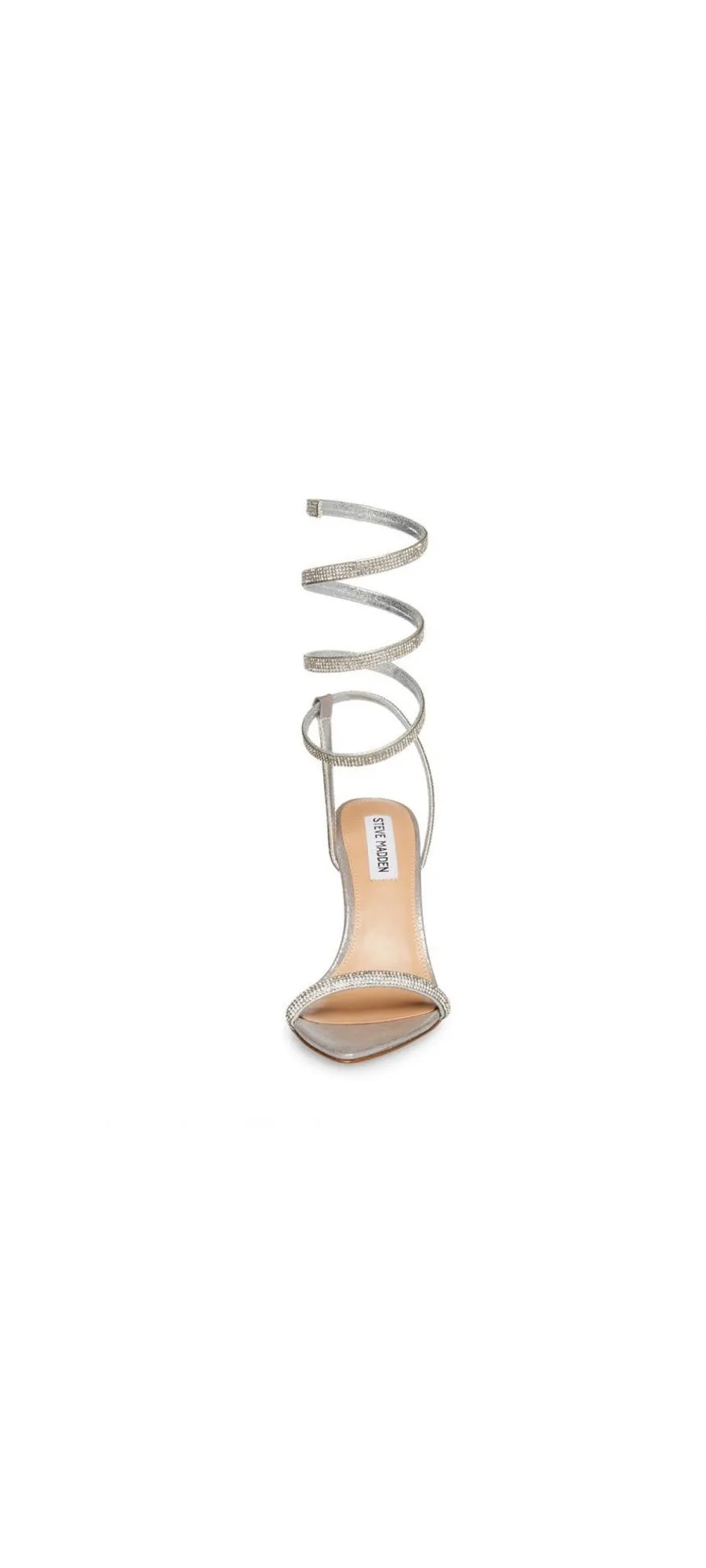 Steve Madden Bali Rhinestones Stiletto Heel Ankle Strap Open Toe Heeled Sandals