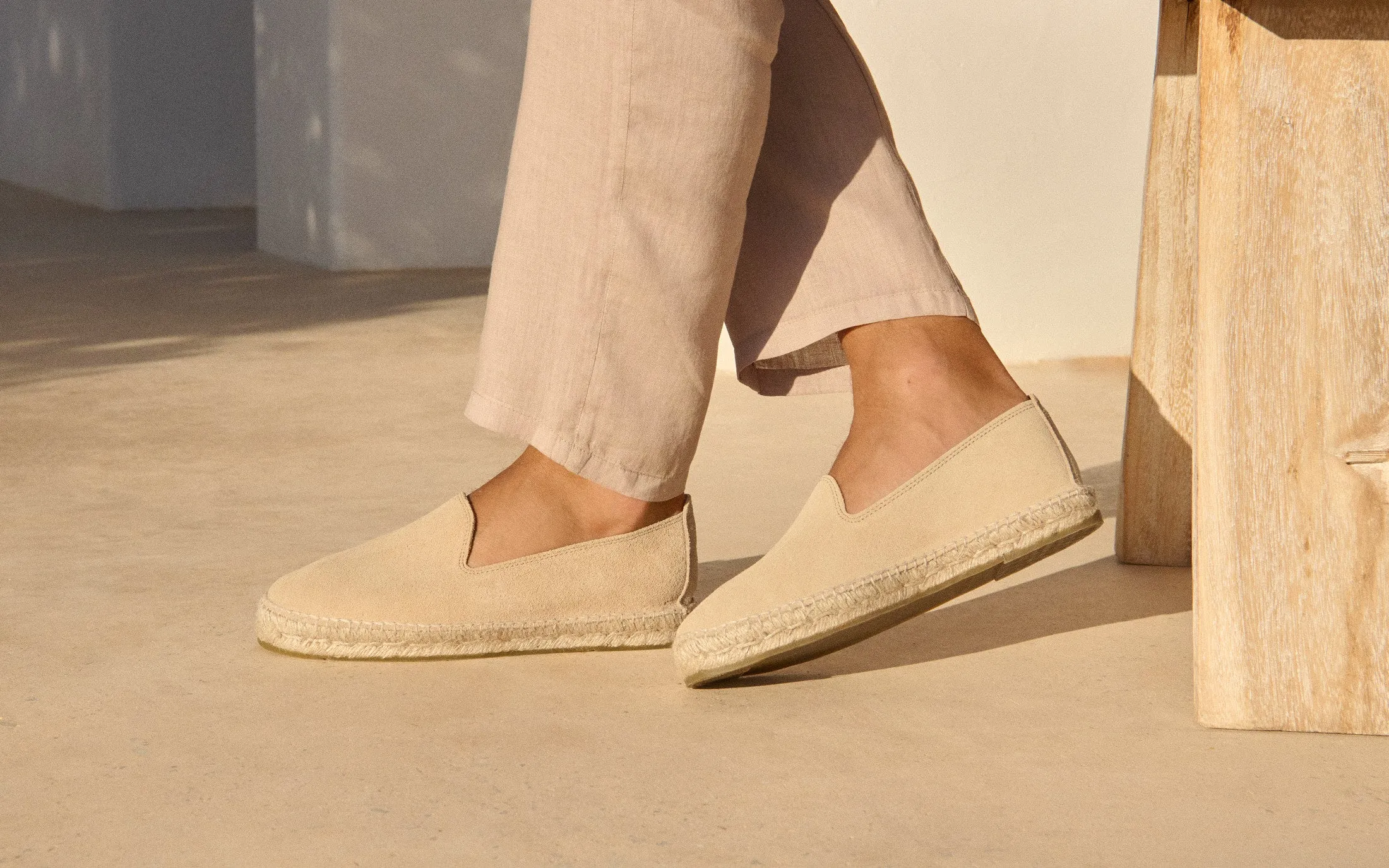 Suede Espadrilles - K11C0 - Hamptons Champagne Beige