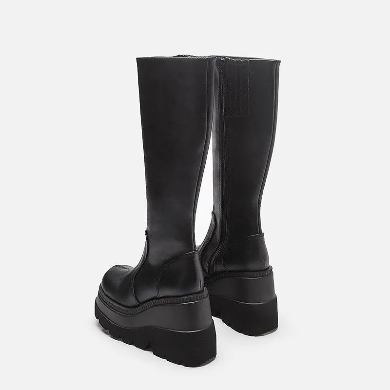 ‘The Grove’ Knee High Platform Boots