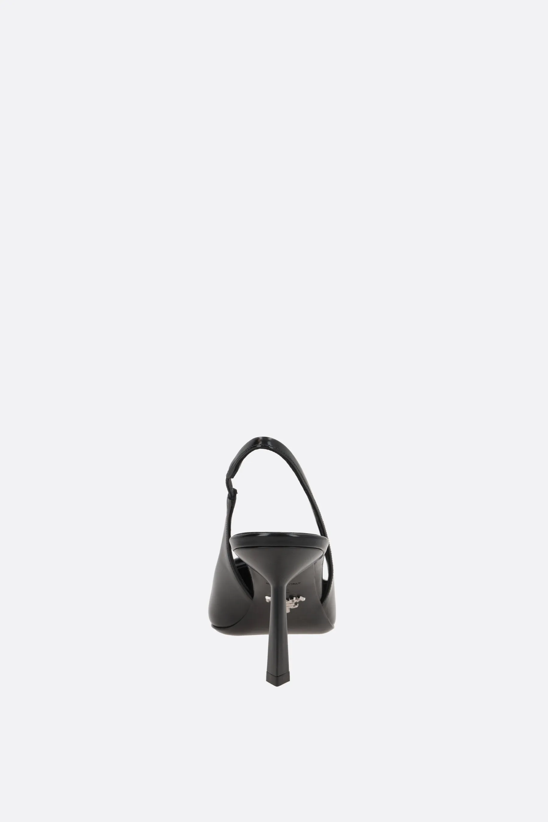 Triangle-Logo Slingback Pumps