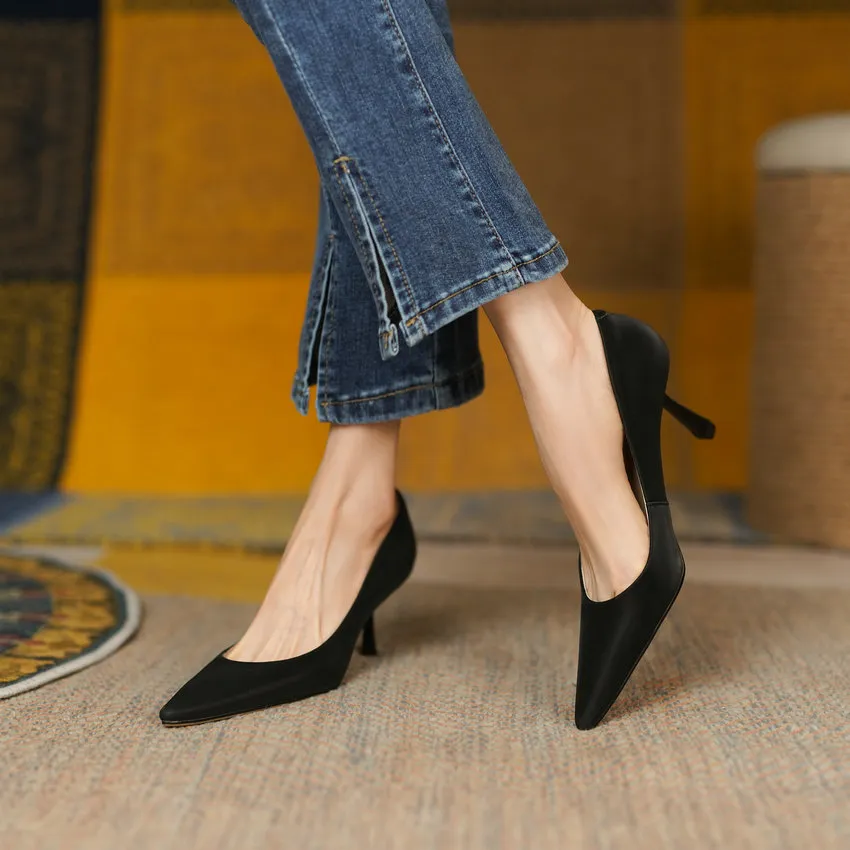 USS Shoes Bianca Women's Pointed Toe Thin High Heels Pumps